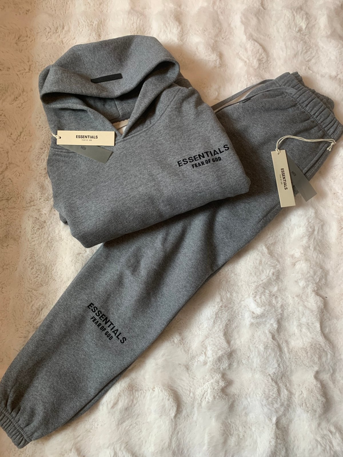 Essentials Fear of God Hoodie & Joggingbroek Set - Grijs, Kleding | Dames, Ophalen of Verzenden, Nieuw, Maat 38/40 (M), Grijs