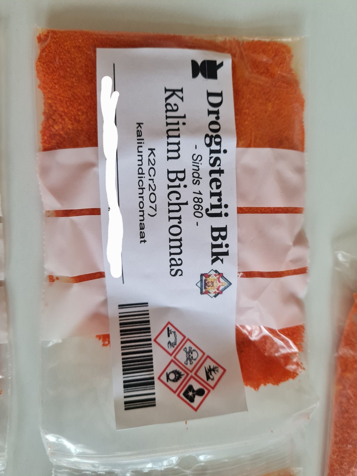 Potassium dichromate/K₂Cr₂O₇/ Kalium Bichromas/50 g, Ophalen of Verzenden