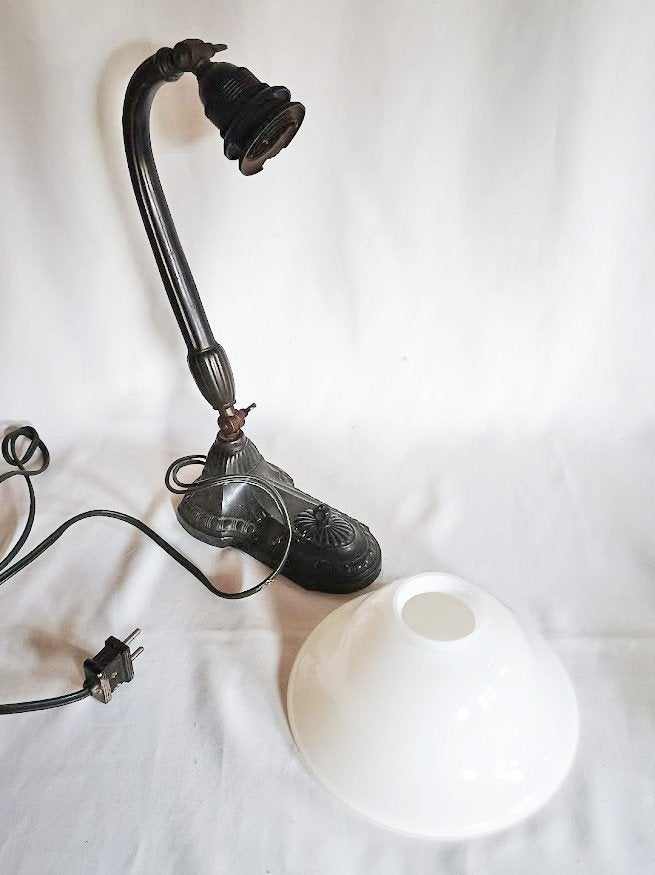 Antieke bureau lamp, Antiek en Kunst, Ophalen