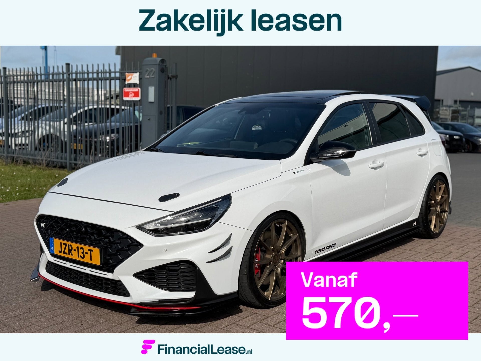 Hyundai I30 2.0 i30N 2021 280PK Automaat Wit Pano Dealer Ond, 1998 cc, Gebruikt, 4 cilinders, 700 kg