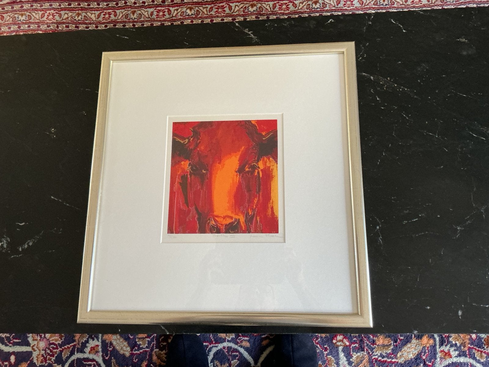 Zeefdruk Bertha 3 van Laura Hoek. Gesigneerd en genummerd, Ophalen