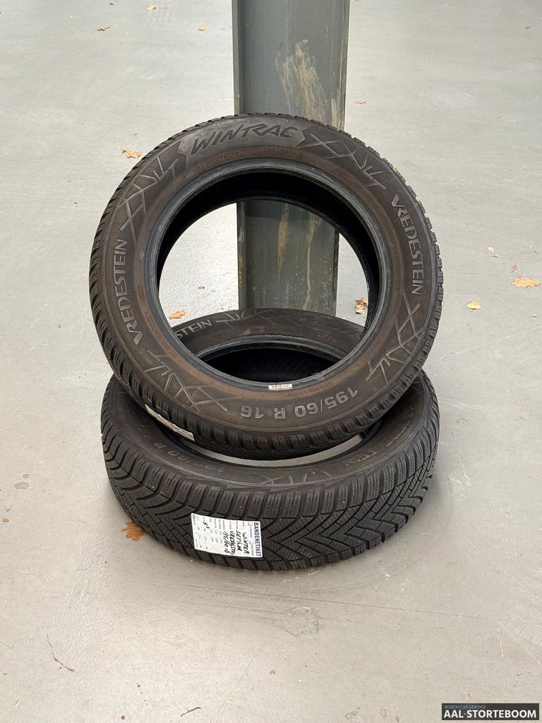 2x winterbanden 195/60 R16 89H Vredestein Wintrac, Ophalen, Gebruikt, -, Winterbanden