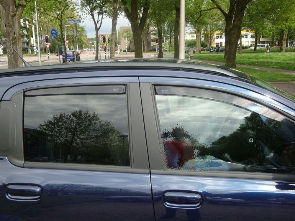 fiat zijwindschermen donker pasvorm raamspoilers oa panda, Ophalen of Verzenden, Nieuw