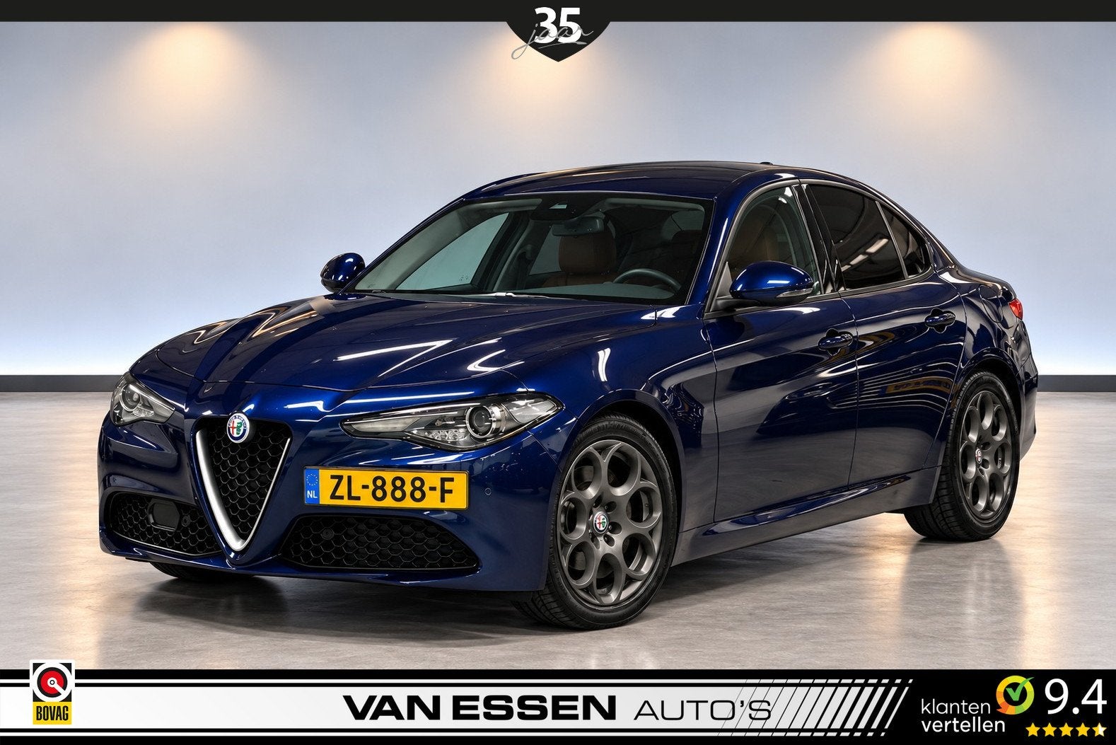 Alfa Romeo Giulia 2.0T Super | CAMERA | TREKHAAK | KEYLESS |, Auto's, Automaat, 745 kg, Achterwielaandrijving, Euro 6