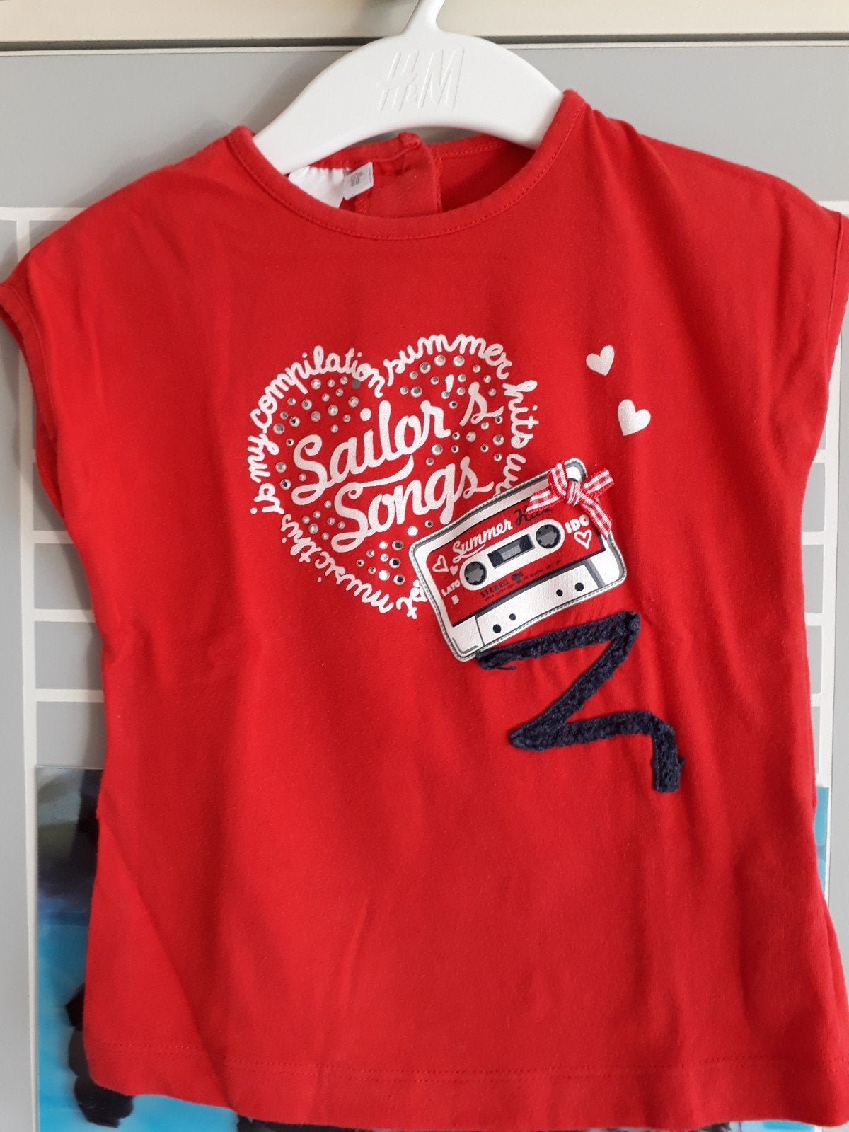 Zomers shirtje "Sailors Songs" mt 80, Ido, Meisje, Ophalen of Verzenden, Zo goed als nieuw