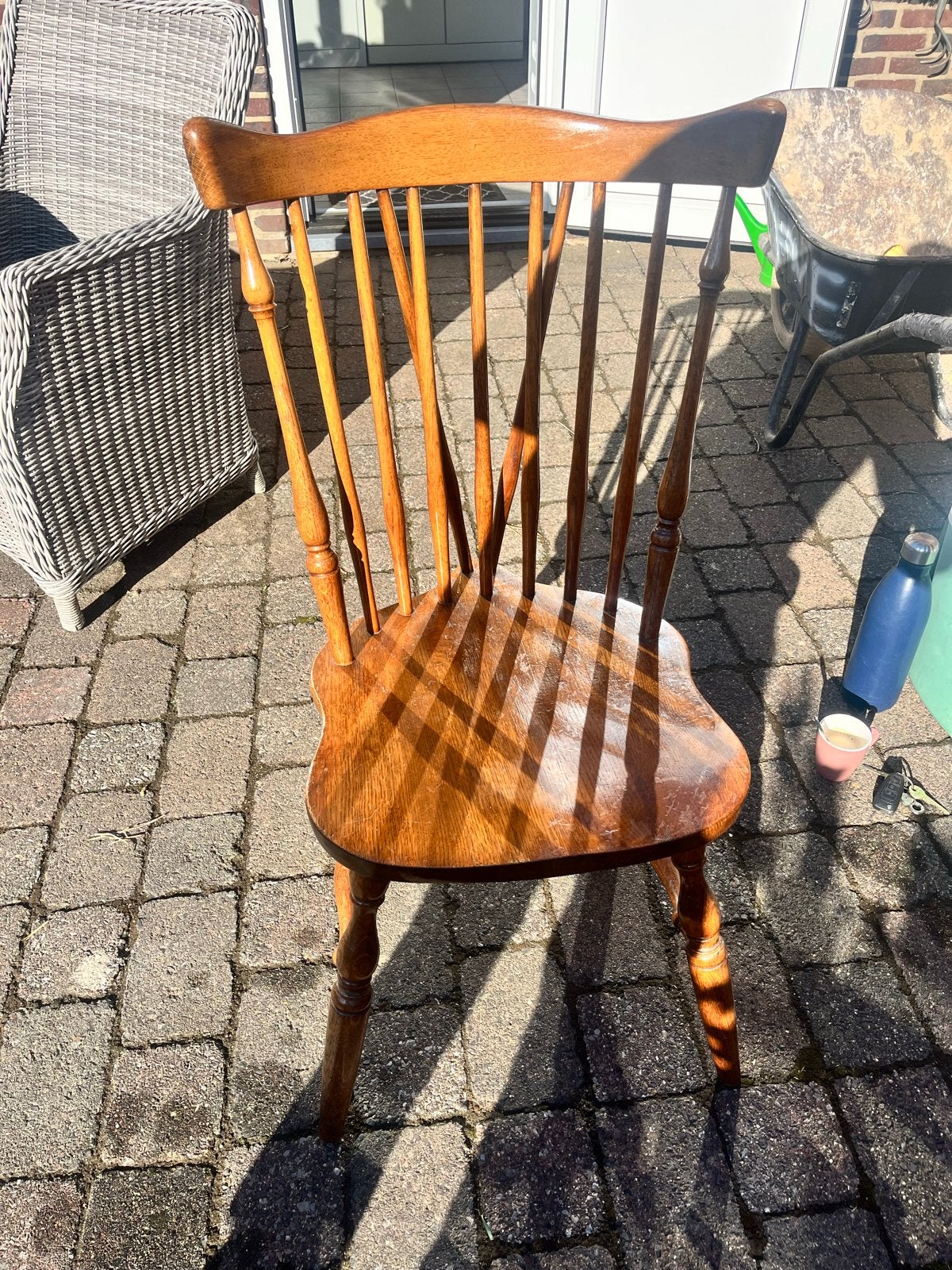 Vintage Ercol windspr spindle stoelen., Ophalen