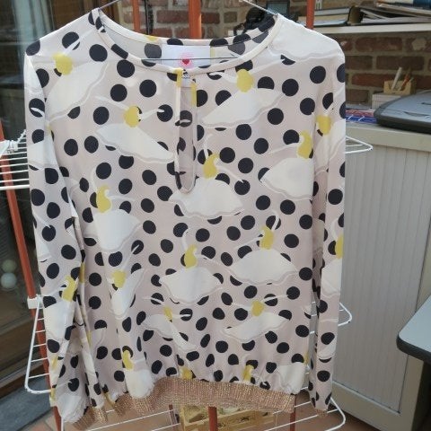 Blouse nieuw wit zijde ballerina Herz. Angelegenheit mt 38, Kleding | Dames, Maat 38/40 (M), Herzen's Angelegenheit, Zwart, Nieuw