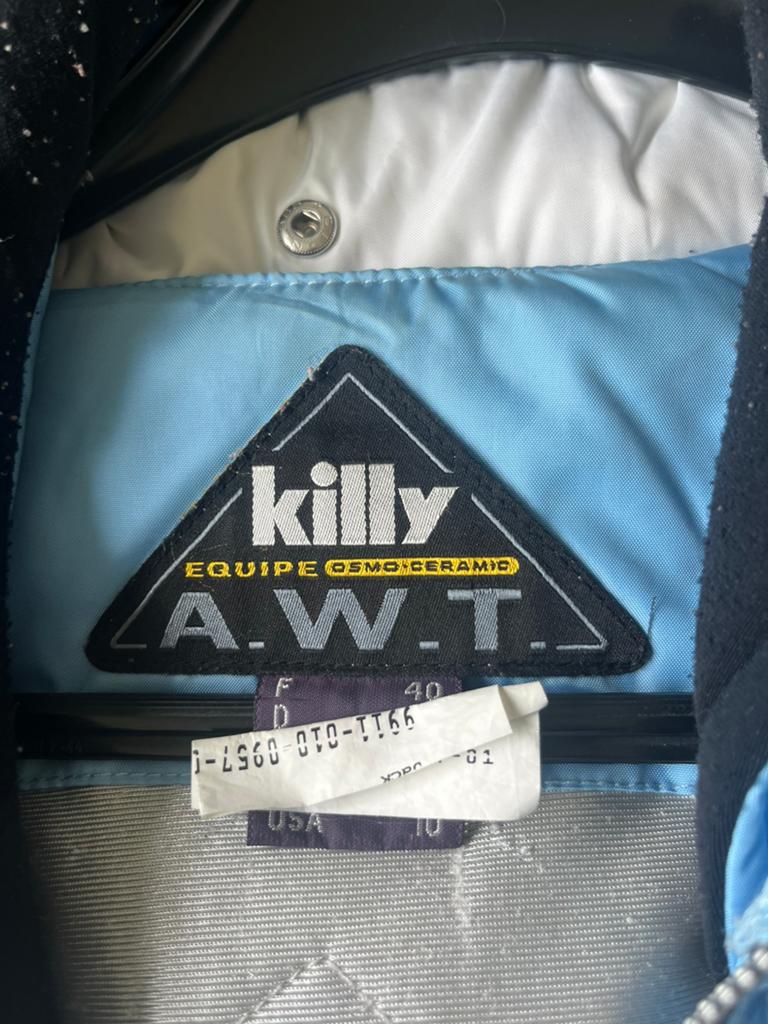 Killy A.W.T. Ski-jas Dames Maat 40 - Blauw/Wit, Ophalen of Verzenden, Gedragen, Maat 38/40 (M), Jack