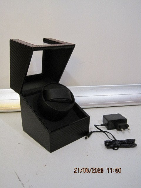 watchwinder horloge winder stroom of batterij (396), Sieraden, Tassen en Uiterlijk, Horloges | Heren, Overige merken, Leer, Polshorloge