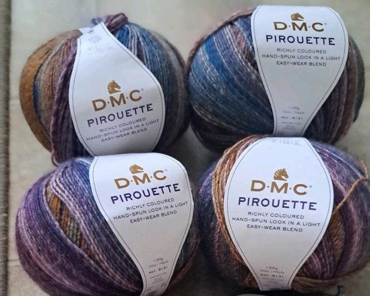 DMC Pirouette garen - 4 bollen met mooi kleurverloop, Hobby en Vrije tijd, Breien en Haken, Ophalen of Verzenden, Nieuw, Breien of Haken
