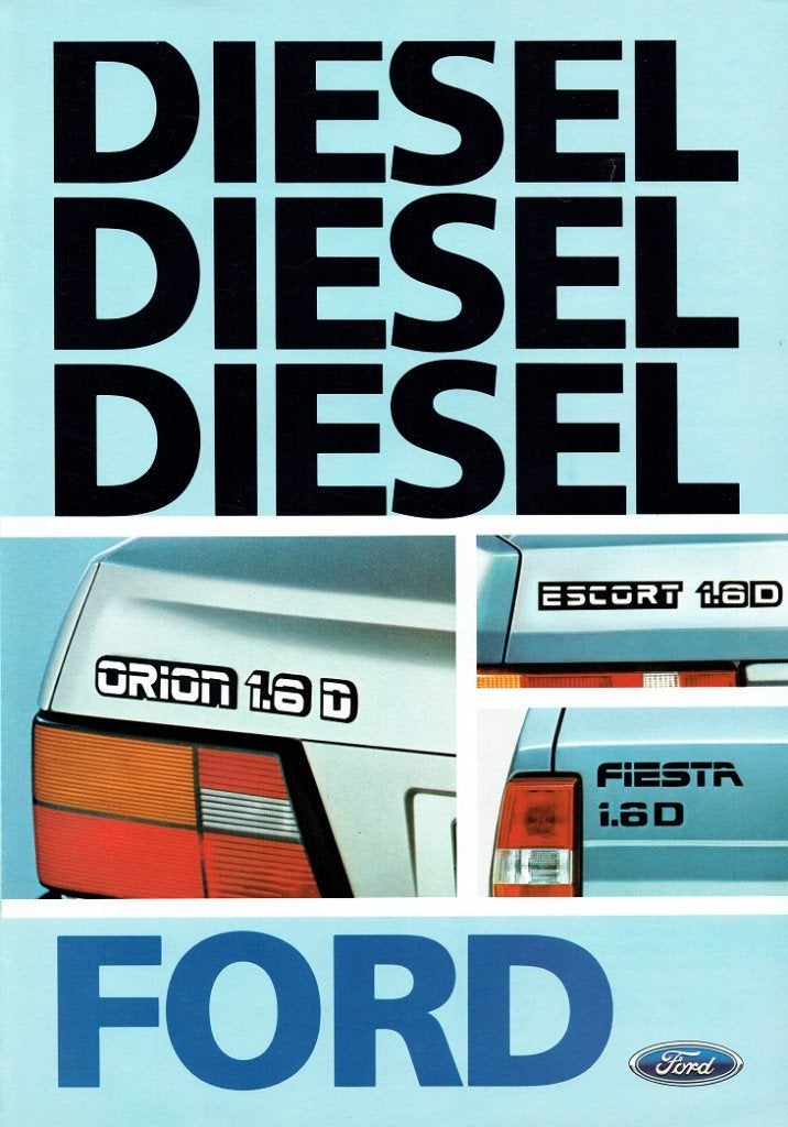 Folder Ford Fiesta, Escort & Orion Diesel (1984), Verzenden, Gelezen, Ford
