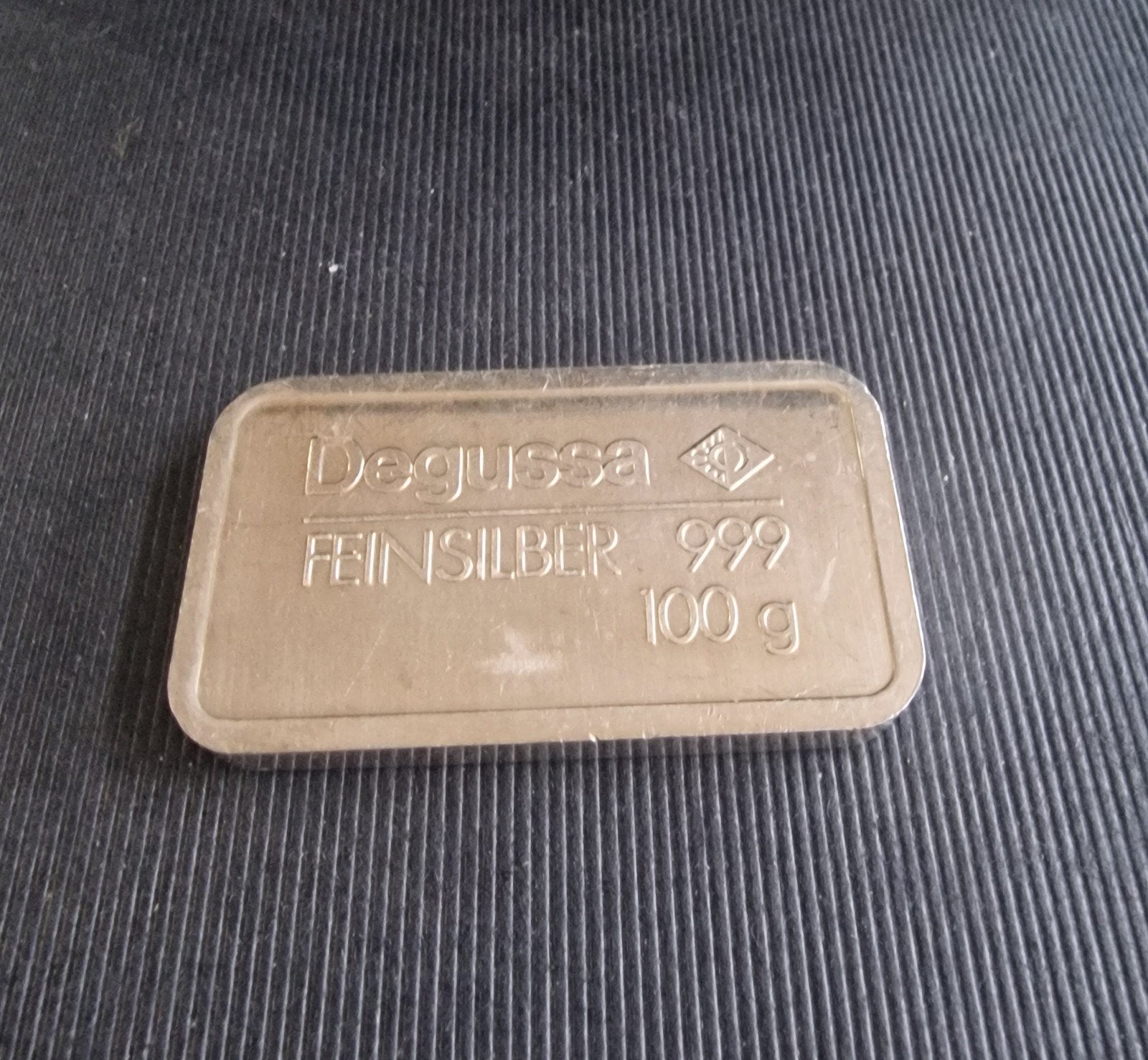 100 GRAMMER ZILVER DEGUSSA., Ophalen of Verzenden, Zilver