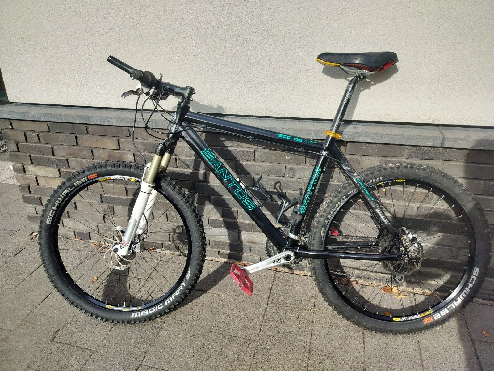MTB Santos SCC03 Carbon, zeer netjes, Fietsen en Brommers, Fietsen | Mountainbikes en ATB, Hardtail, Zo goed als nieuw, Schijfrem