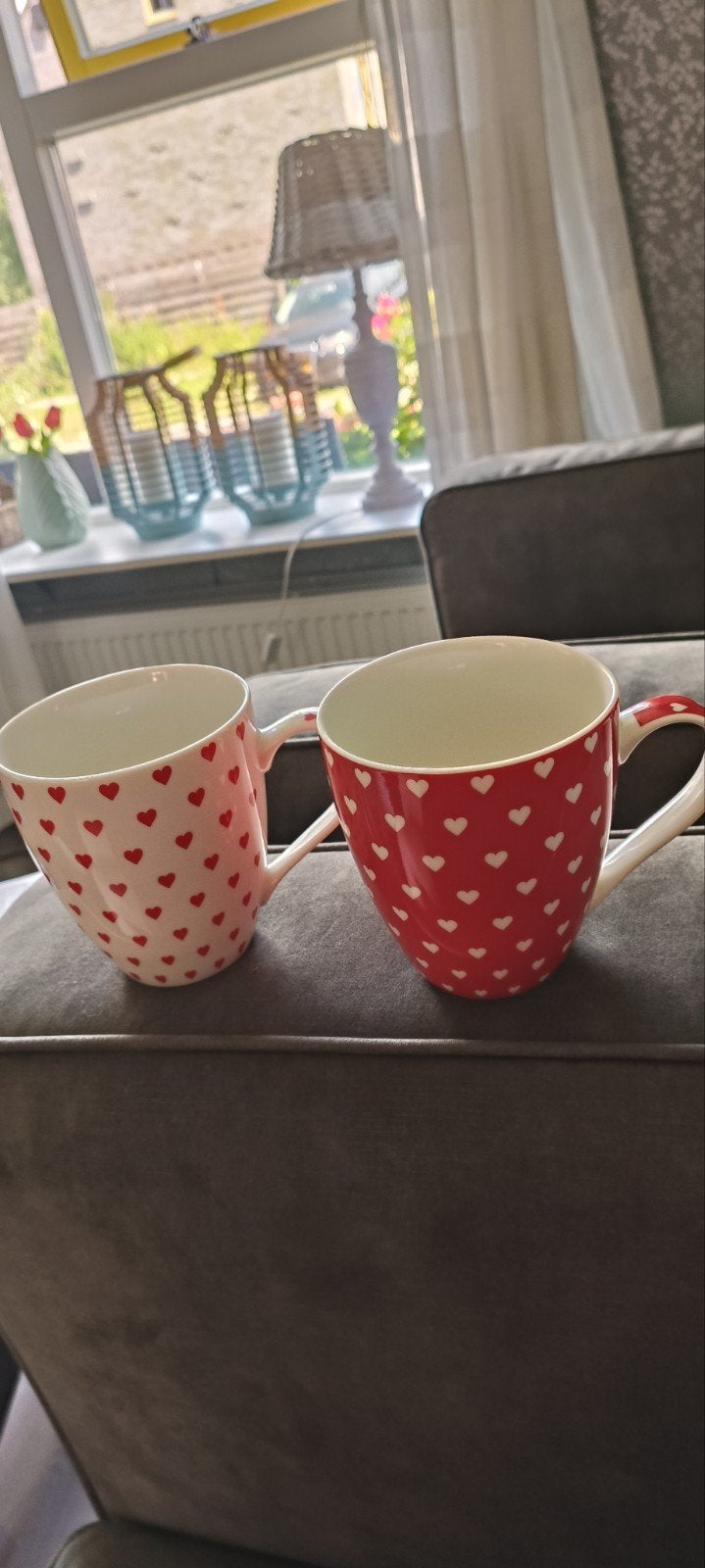 2 grote mokken, Ophalen of Verzenden, Overige stijlen, Kop(pen) en/of Schotel(s)