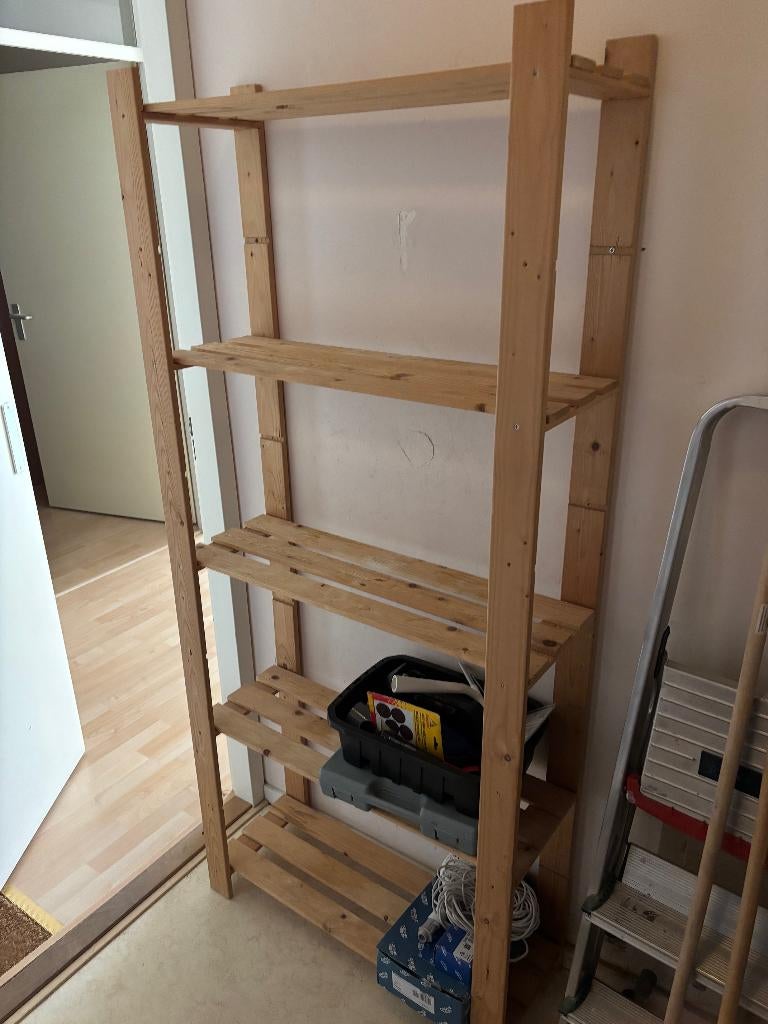 Houten rek, Ophalen, Zo goed als nieuw, Hout, Overige typen
