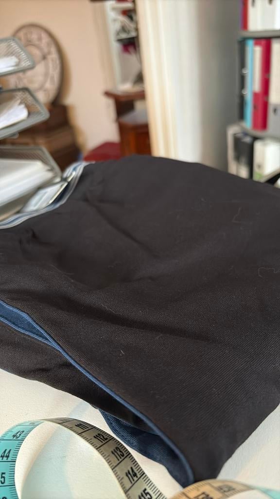 Yesta broek zwart met blauwe bies, nieuw, Kleding | Dames, Grote Maten, Ophalen of Verzenden, Nieuw, Zwart