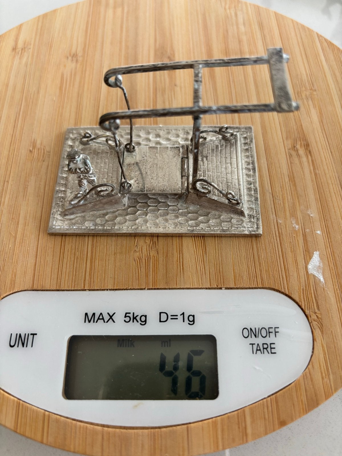 Zilveren beweegbare brug miniatuur, Ophalen of Verzenden, Zilver