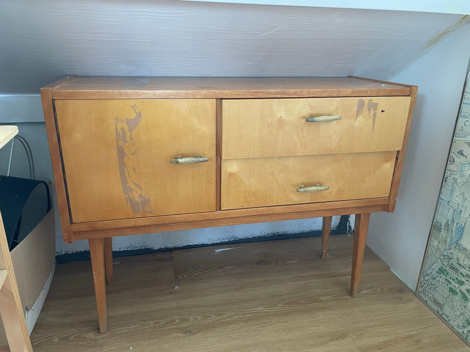 Vintage kastje met lichte gebruikssporen, Antiek en Kunst, Ophalen