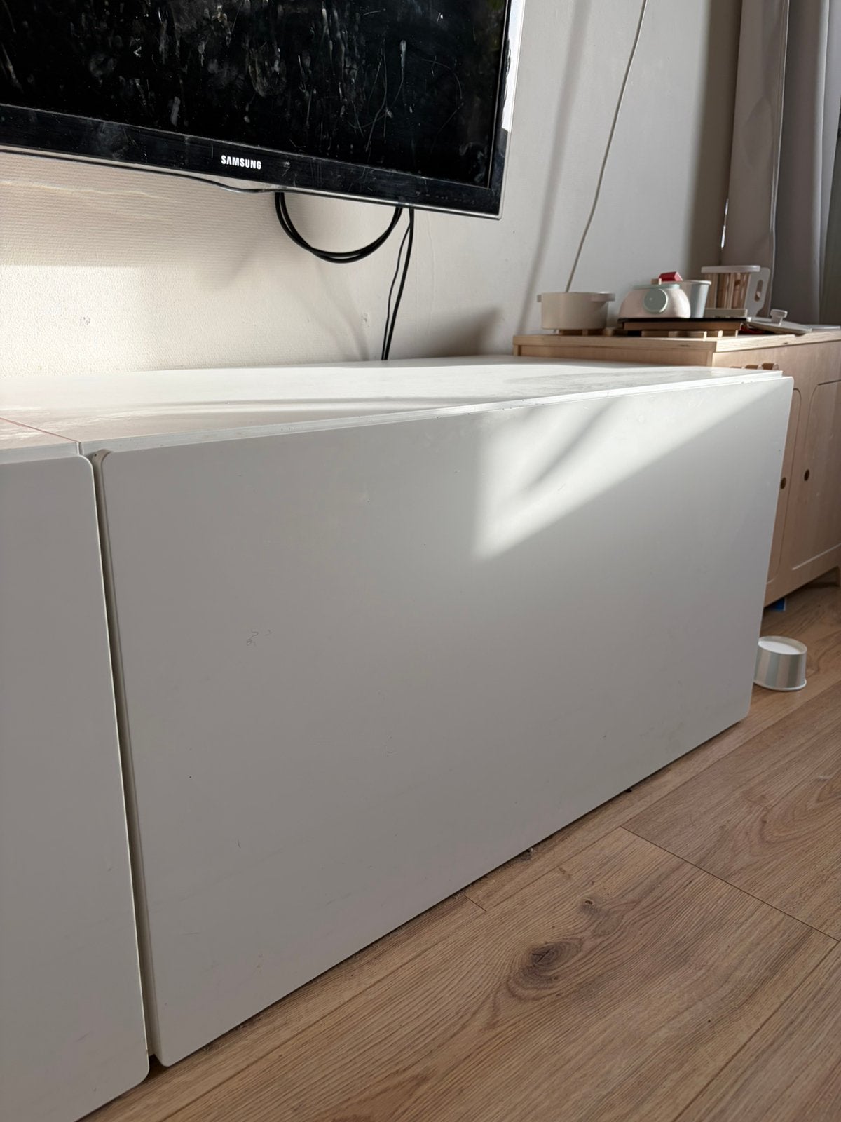 Smastad speelgoedkist, Ophalen, 30 tot 80 cm, Radiator, Minder dan 60 cm