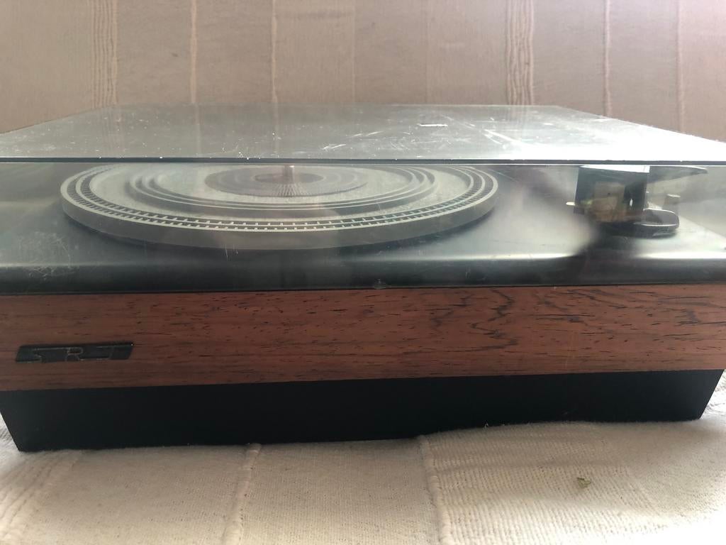 Platenspeler SRT type 643 + 4 geluidsboxen (2 om 2), Ophalen, Gebruikt, Platenspeler, Philips