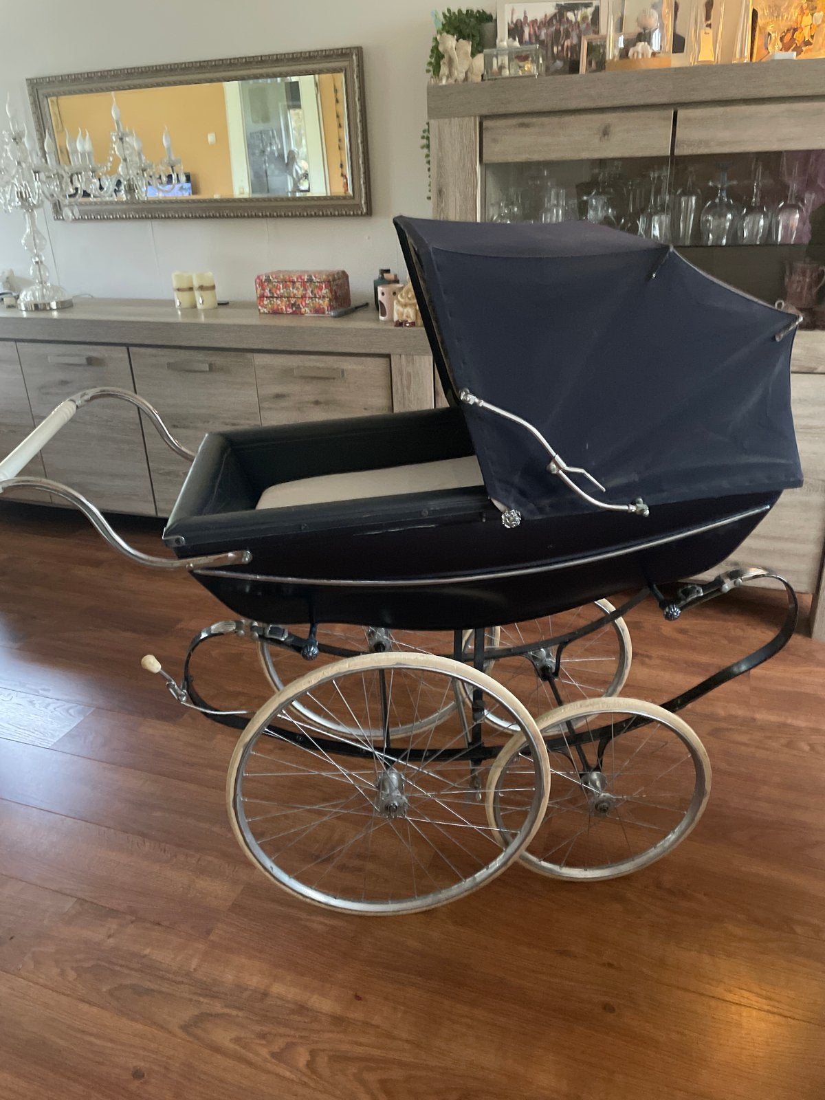 Vintage kinderwagen - Klassieke stijl, Gebruikt, Met reiswieg, Ophalen, Kinderwagen
