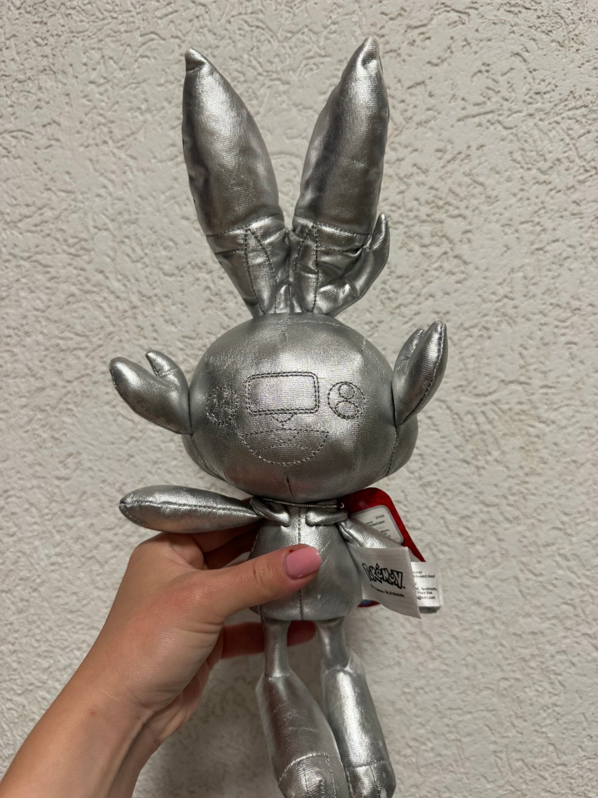 Pokemon zilvere scorbunny knuffel, Ophalen, Nieuw, Overige typen