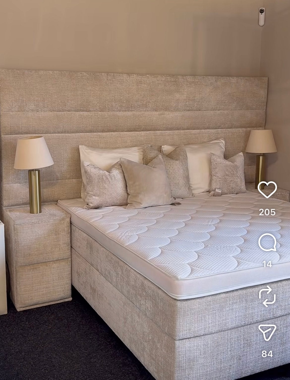 Bed boxspring 180/200, Ophalen, Zo goed als nieuw, Tweepersoons, 180 cm