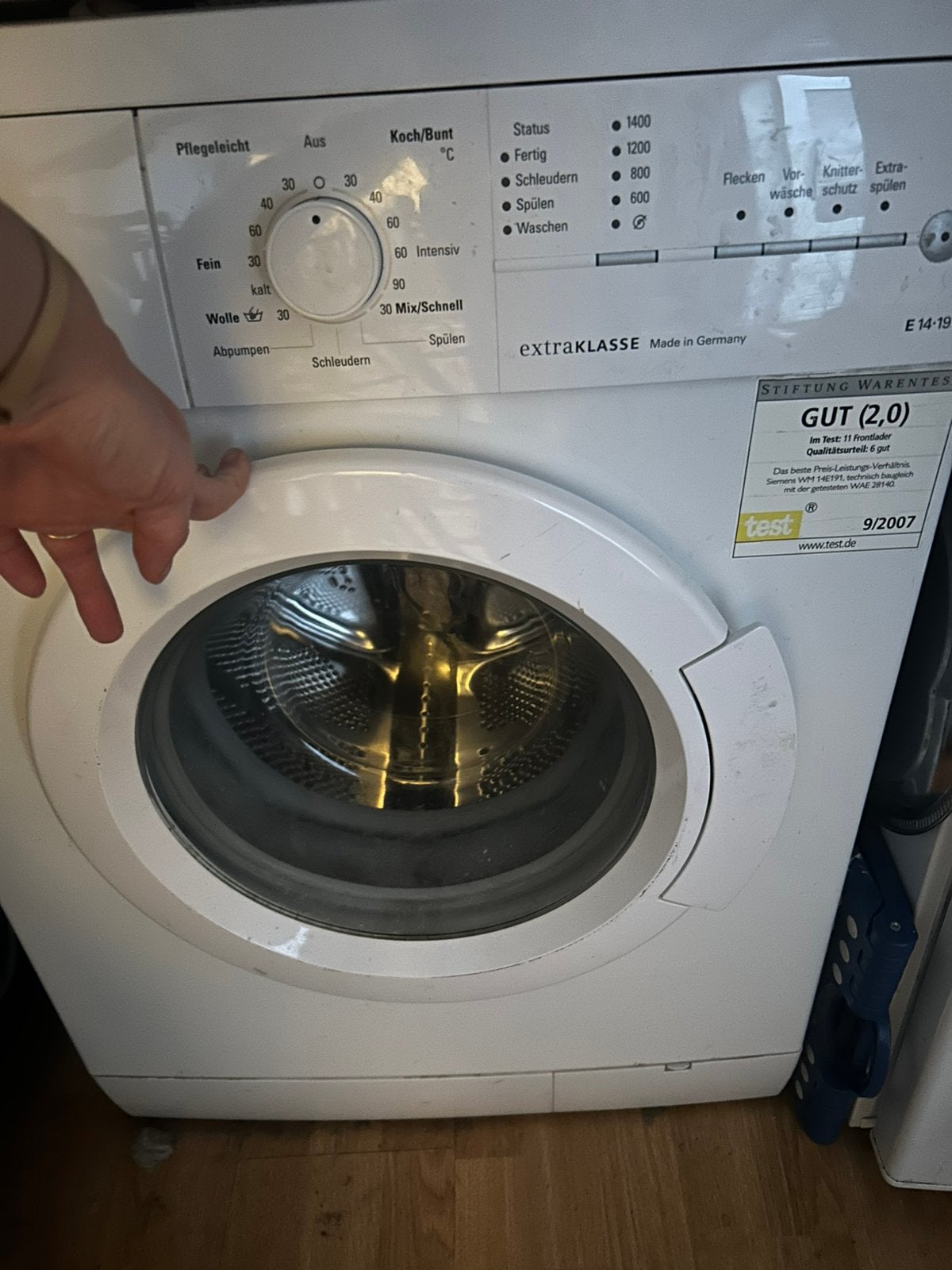 Wasmachine, Ophalen, Gebruikt, 1200 tot 1600 toeren