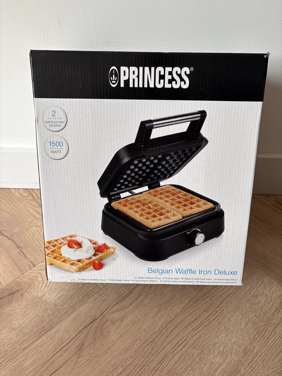 Princess Belgisch Wafelijzer Deluxe 1500W - Nieuw in doos, Ophalen, Nieuw