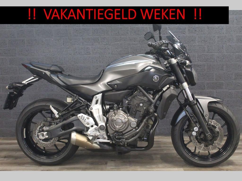 YAMAHA MT 07 ABS (bj 2016) 34,495 km 35KW A2 mogelijk, 2 cilinders, Bedrijf, Onbekend, YAMAHA