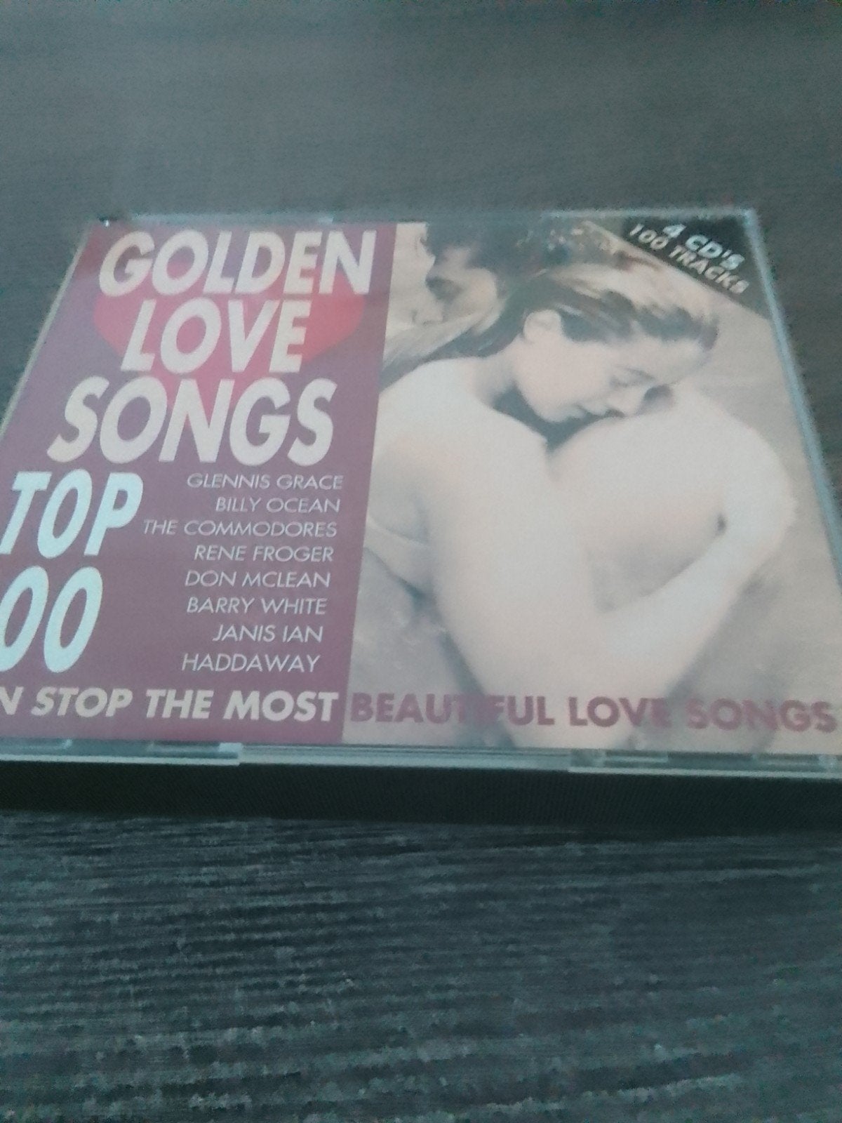 Golden Love Songs Top 100 - 4 CD's met 100 tracks, Ophalen, Zo goed als nieuw, Pop