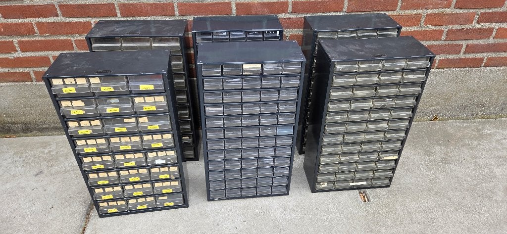RAACO onderdeelkasten onderdelen LEGO 26x, Ophalen, Gebruikt