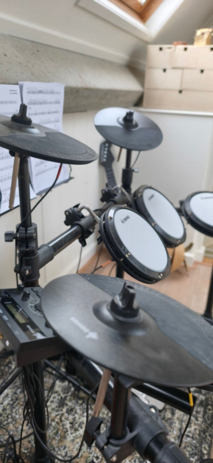 Foto 3 van Complete Donner DED-200 e-drumset – Direct drummen!