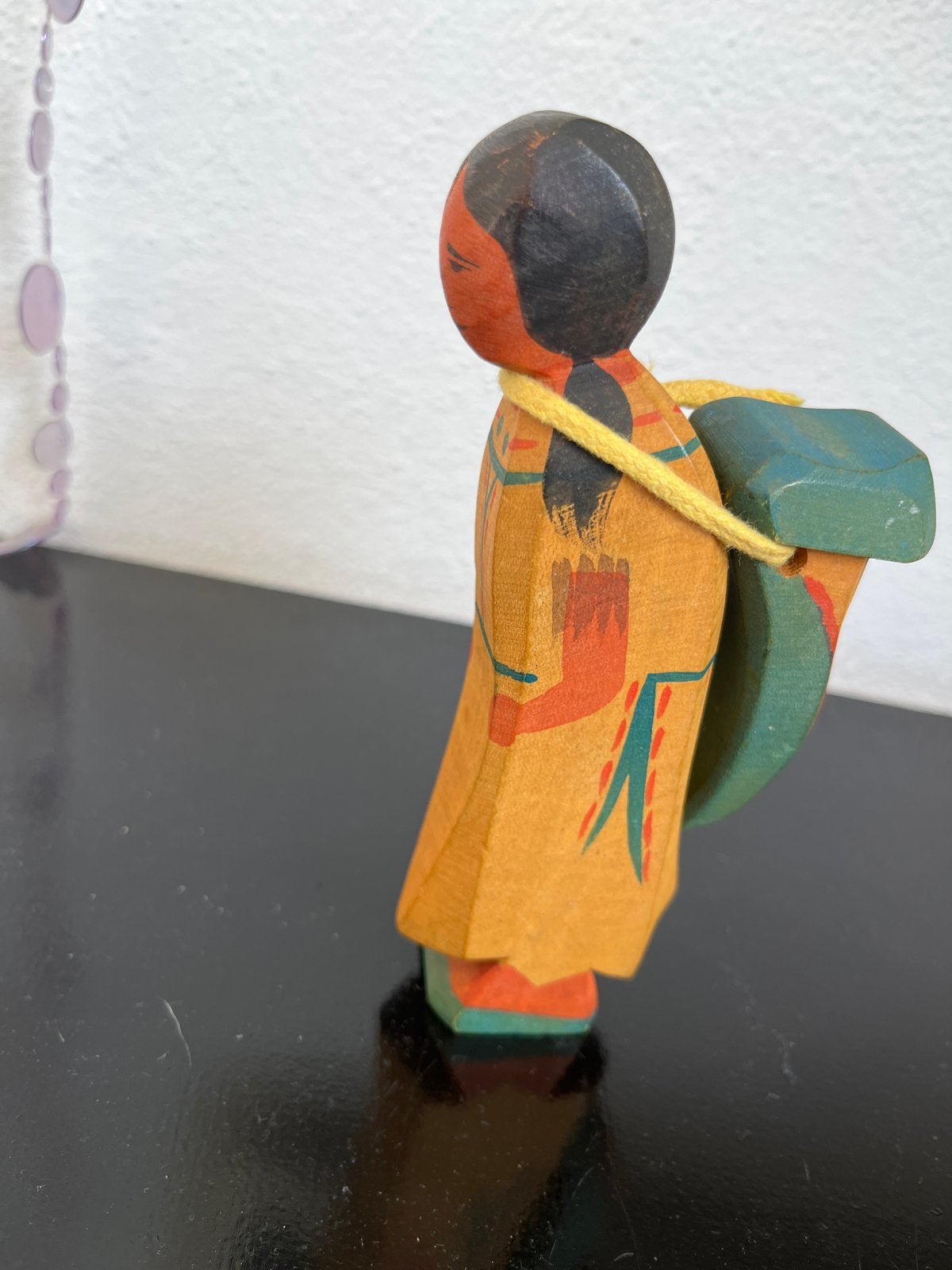 Vintage Ostheimer Indianen Vrouw met Baby Houten Figuur, Ophalen of Verzenden, Gebruikt