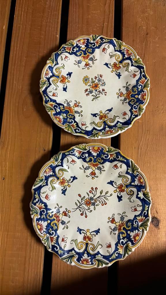 Rouen handgeschilderde borden, Antiek en Kunst, Ophalen