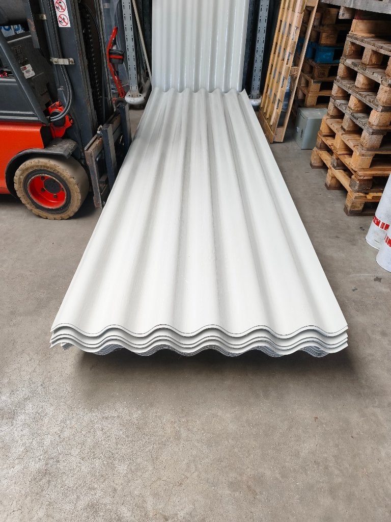 PARTIJ GEKLEURDE POLYESTER GOLFPLATEN WIT 355x110 cm, Ophalen, Nieuw