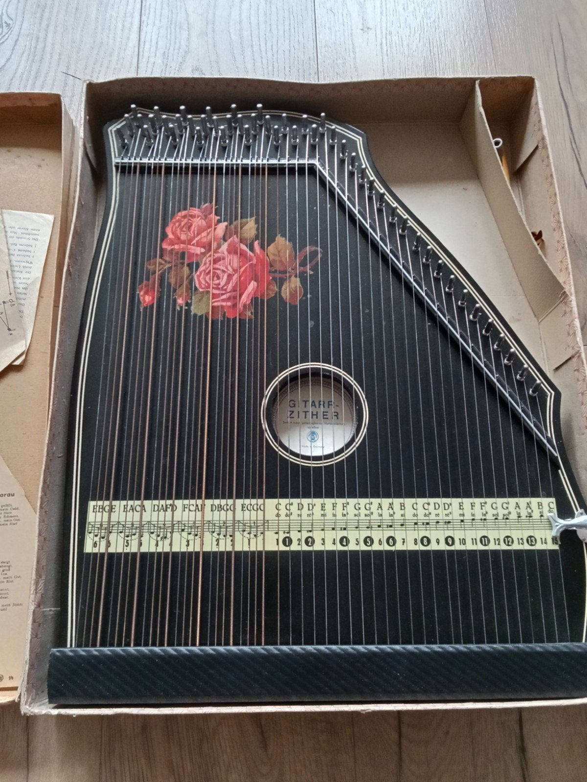 zither gitarr tafel zither snaarinstrument, Muziek en Instrumenten, Ophalen, Zo goed als nieuw