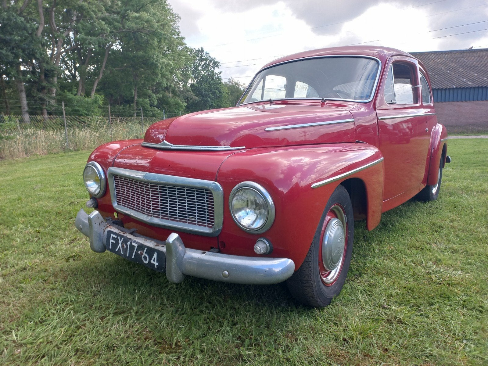 Mooie VOLVO PV 544 SPORT B16B motor 85 pk rood 1961., Auto's, 1600 cc, Overige kleuren, Handgeschakeld, Particulier