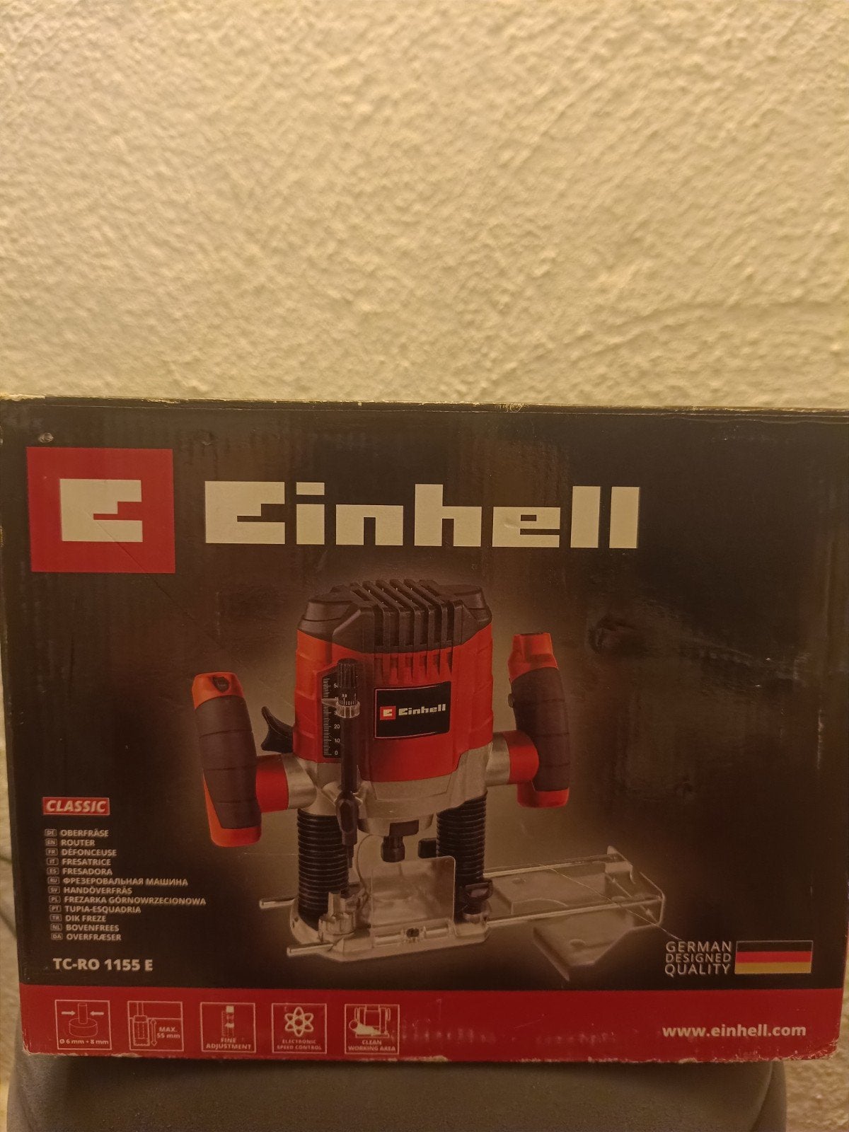 Einhell Bovenfrees TC-RO 1155 E - Zo goed als nieuw, Doe-het-zelf en Verbouw, Gereedschap | Freesmachines, Einhell, Ophalen of Verzenden
