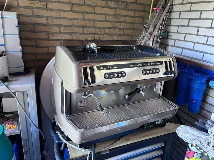 Faema E99/A-2 Stylema Espresso Apparaat, Gebruikt, Espresso apparaat, 10 kopjes of meer, Koffiebonen