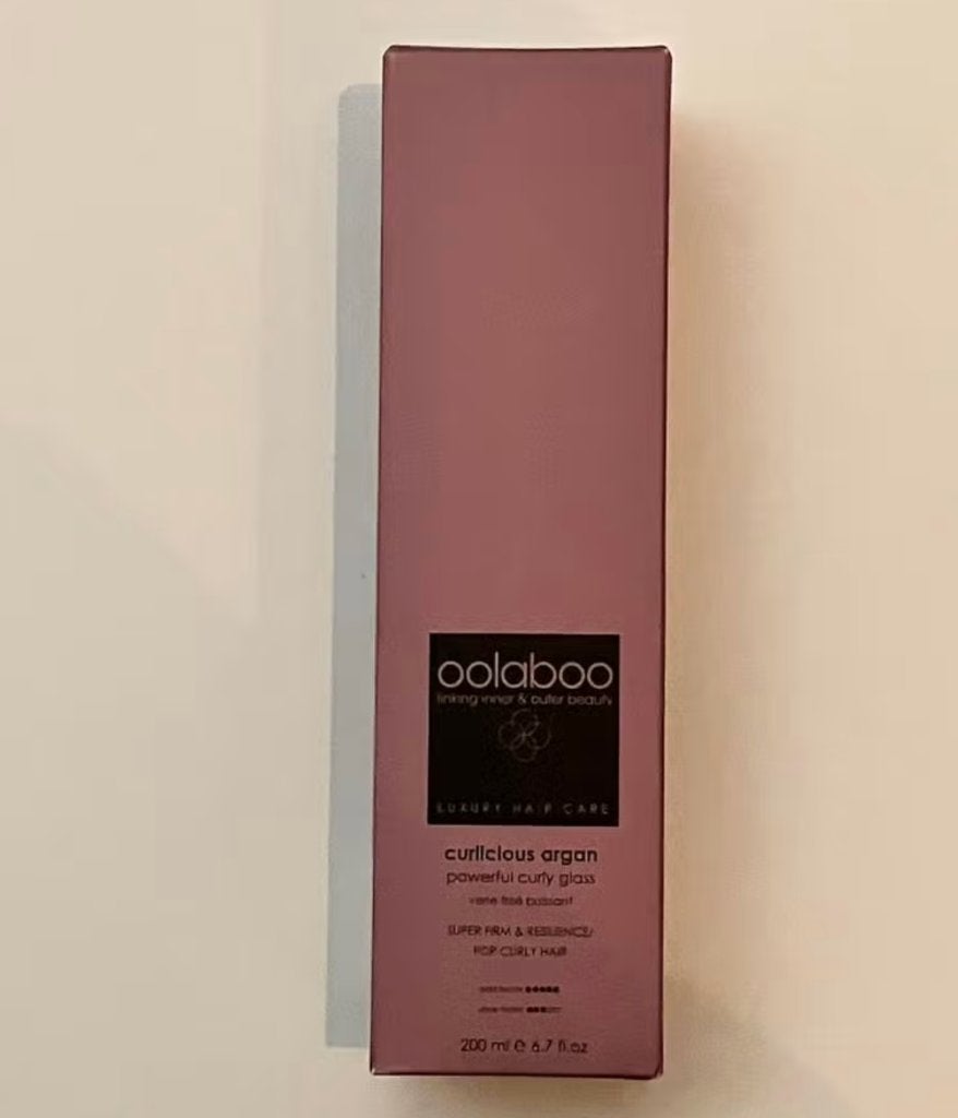 Oolaboo curlicious argan powerful curly glass 200 ml, Verzenden, Nieuw