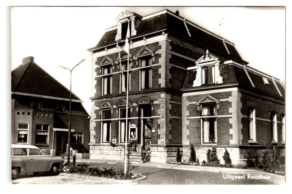 Uitgeest, Raadhuis, Verzamelen, Ansichtkaarten | Nederland, Verzenden, 1960 tot 1980, Gelopen, Noord-Holland