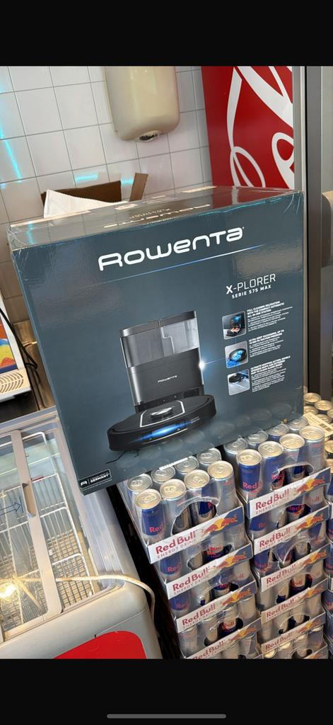 Rowenta RR95A5 X-Plorer Serie 575 Robotstofzuiger Zwart, Ophalen of Verzenden, Zo goed als nieuw, Reservoir, Robotstofzuiger