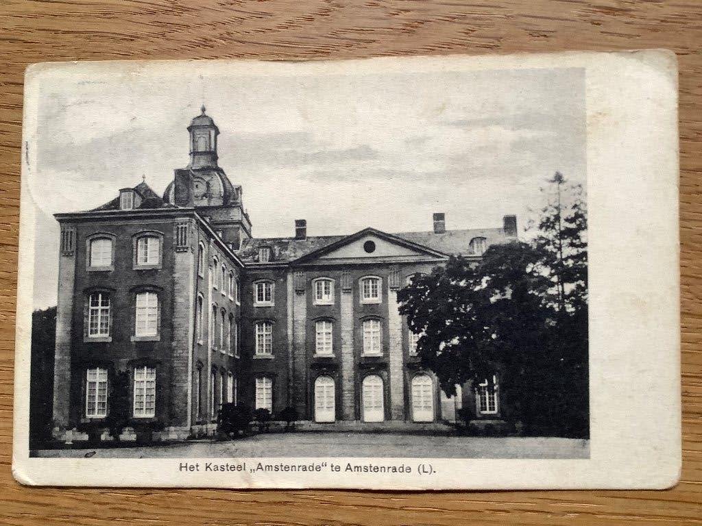Amstenrade 1939 Kasteel, Ophalen of Verzenden, 1920 tot 1940, Gelopen, Limburg