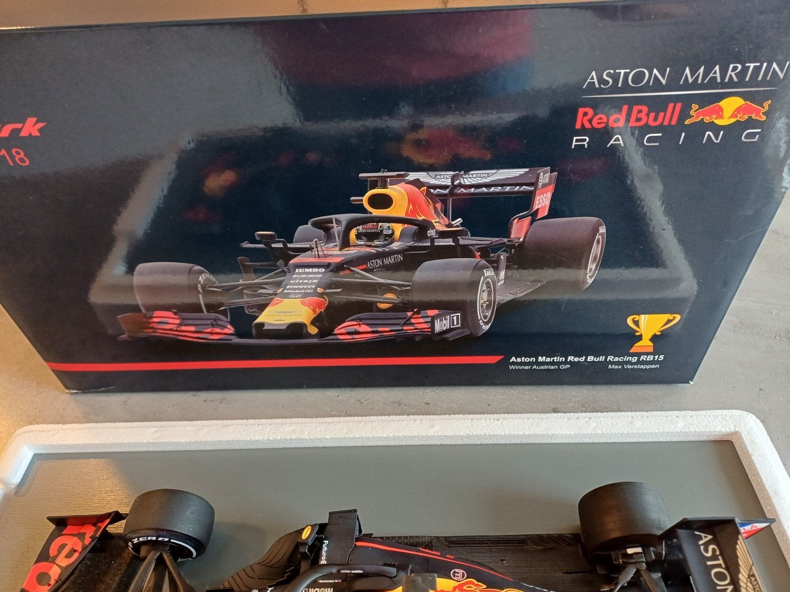 Schaalmodel Max Verstappen Red Bull RB15 Oostenrijk 2019, Ophalen of Verzenden, Nieuw, Formule 1