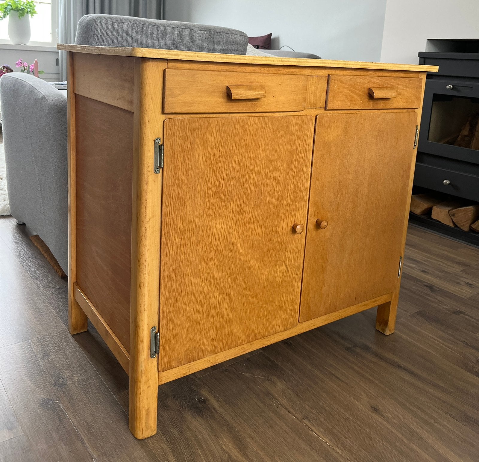 Vintage commode / dressoir / ladekastje. Jaren ‘60, Huis en Inrichting, Ophalen, Gebruikt, 1 of 2 laden, 50 tot 100 cm