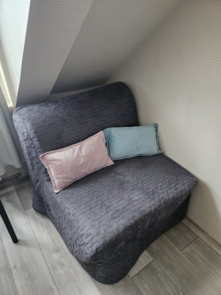 Ikea slaapbank 1 persoon, Ophalen, Eenpersoons, 140 cm, Zo goed als nieuw