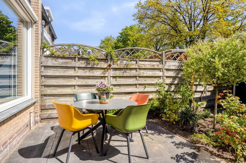 Tuinset te koop, Tuin en Terras, Tuinsets en Loungesets, Ophalen, 4 zitplaatsen, Kunststof, Gebruikt