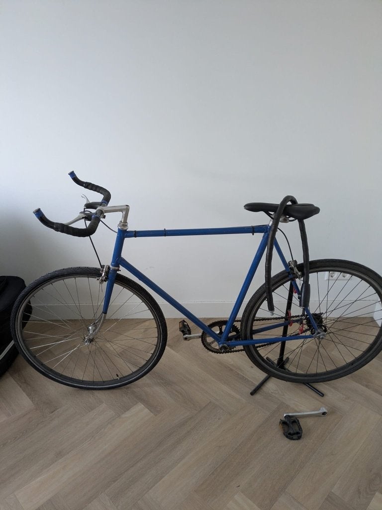 Vintage Mercier Fixie Racefiets, Fietsen en Brommers, Gebruikt, Staal, 65 cm of meer, Ophalen