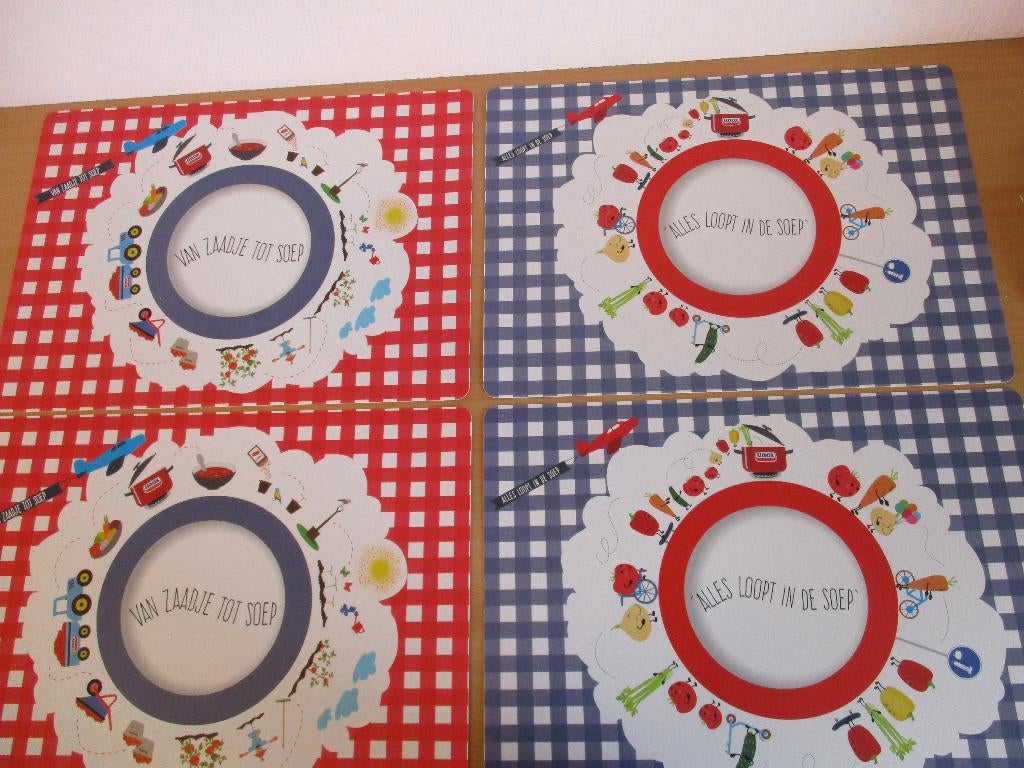 4 Placemats van Unox, Ophalen of Verzenden, Zo goed als nieuw, Bord